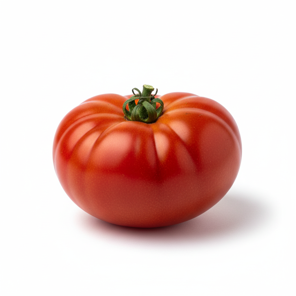Tomate Iberiko real sobre fondo blanco y en formato 1:1